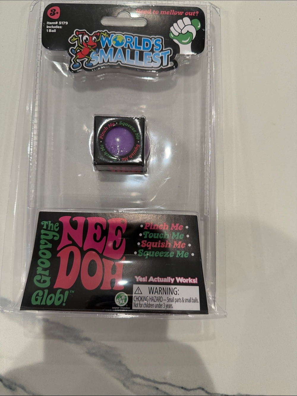 Authentic The Groovy NeeDoh Glob! Stress Ball - Purple